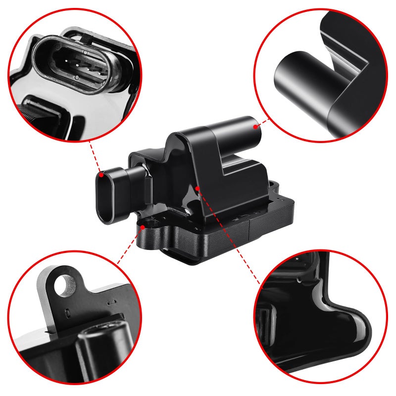 FAERSI Set of 8 Ignition Coil Pack Compatible with Chevy Silverado, Avalanche, Suburban, GMC & Cadillac Vehicles, Scalade, Avalanche, Silverado, Express 3500, Tahoe, Sierra, Replace for UF271, 5C1083, D581 - Image 5